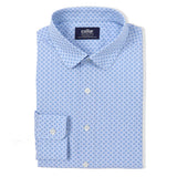 Light Blue Printed Dobby Shirt