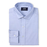 Blue Fine Oval Jacquard Shirt