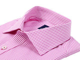 Purple Mini Check Plain Weave Shirt