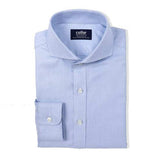 Light Blue Ladder Pattern Dobby Shirt