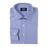 Monti Premium Mid Blue Diamond Shape Dobby Shirt